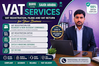 handle ksa vat registration, filing and zatca compliance