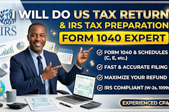 do US tax return and irs tax preparation for form 1040