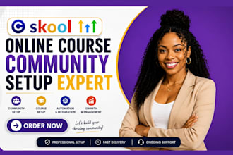 skool community setup skool course content skool course ghl circle so community
