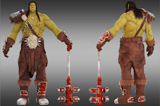 create 3d low poly asset for games and animation