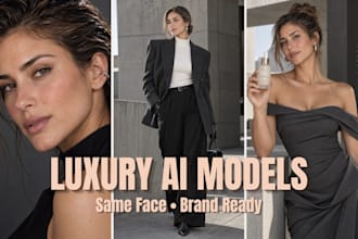create luxury ai fashion and beauty model images for brands