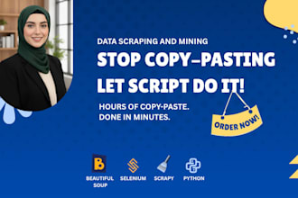 scrape and extract web data using python