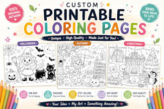 create custom printable coloring pages for kids
