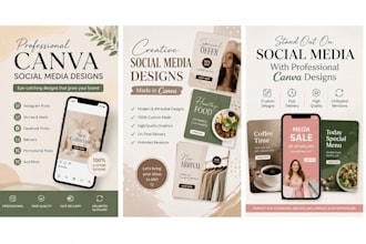 design attractive canva post , flyers, and social media graphics