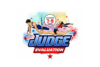 design super high quality gymnastic logo with free source file
