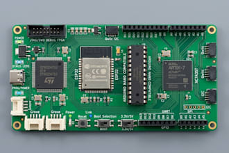 l develop stm32, esp32, arduino, fpga  iot firmware with pcb solutions