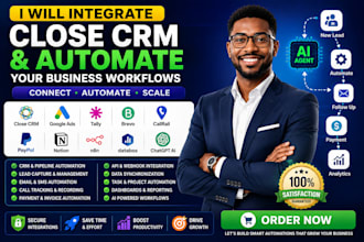 integrate close CRM google ads tally brevo callrail paypal notion n8n chatgpt ai