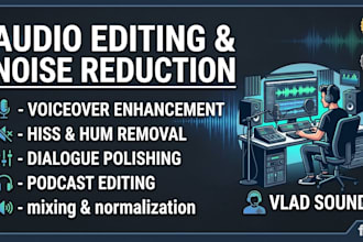 do professional audio editing and noise reduction