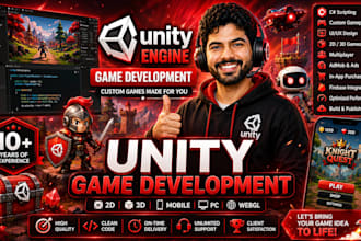 be your unity developer for mobile game, board game and card game