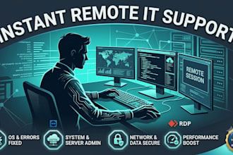 provide professional IT support, remote desktop assistance, and system admin