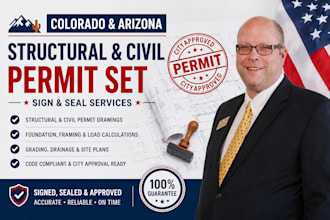 prepare colorado and arizona structural permit sets