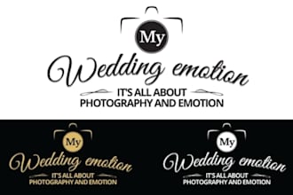 design wedding service logo with express delivery