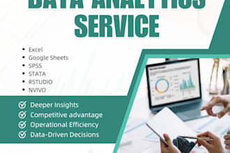 clean, analyze, and visualize data in excel, spss, or stata