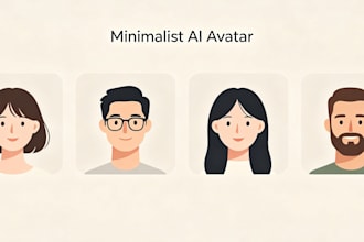 create minimalist ai avatar, custom avatart for your profile