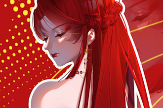 illustration, character, vtuber, couple
