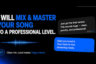 professionally mix and master your song