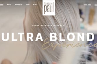 design wix hair salon website beauty salon hair extension barbershop website