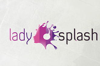 design creative splash, grunge, and modern music logo