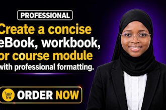 create ebook online course, course creation, activities workbook, course content