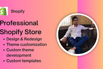 build or redesign your shopify dropshipping store