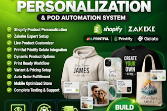 build a premium shopify product personalization system with zakeke pod