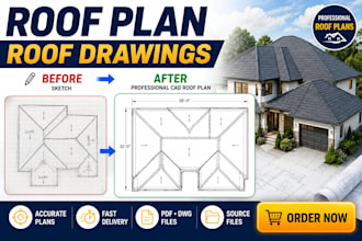 create roof plan, roof drawings and architectural plans in houston texas
