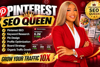 be your pinterest marketing manager and SEO queen for traffic growth