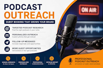 do podcast outreach, guest booking and podcast pitching for your brand