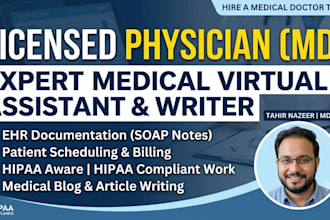 be your medical virtual assistant and healthcare writer