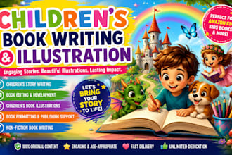 children story book writing children book ghostwriter children book illustration