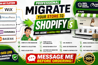 migrate wix to shopify wordpress squrespace base44 woocommerce to shopify