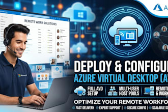 deploy and configure azure virtual desktop avd for remote work