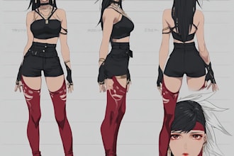 do anime character sheet