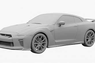 model 3d car in 3d printing