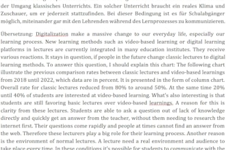 translate and proofread german content