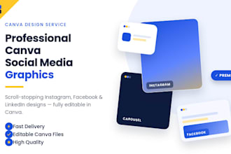 design professional canva social media graphics
