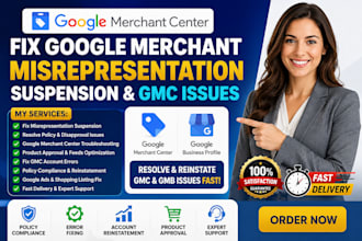 fix google merchant center misrepresentation suspension gmb disapproval issues