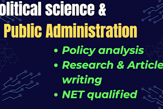 write professional articles on public administration