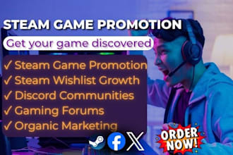 do steam game promotion, steam game marketing, wishlist growth, game promotion