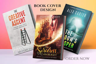 design a professional book cover, kindle ebook cover, or paperback on amazon KDP