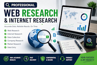 do professional web research and internet research