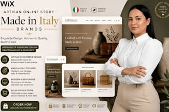 design wix artisan online store website wix handcraft store website