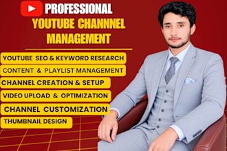 do complete youtube automation channel management and SEO