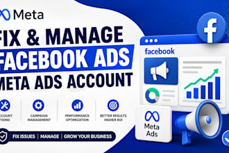 fix mange  facebook ads meta ads account