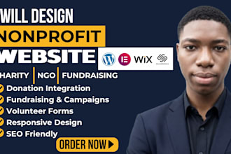 design nonprofit charity website ngo website 501c3 fundraising donation website