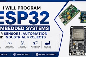 program esp32 embedded systems for sensors automation and industrial projects