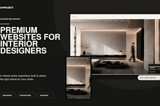 design a premium website for your interior design business