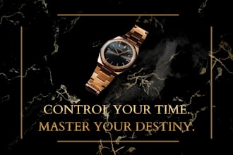 design modern product posters and luxury marketing banners