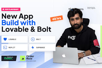 build a new app from scratch with lovable bolt or replit