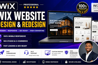 design or redesign responsive wix website and wix studio